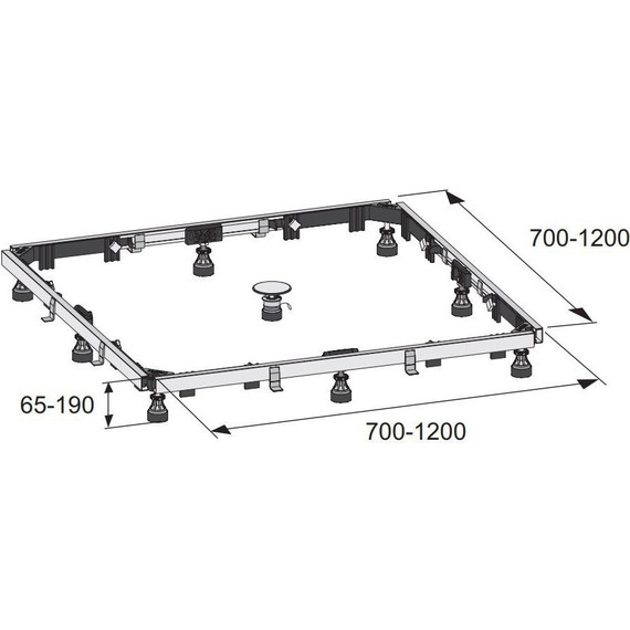 Каркас для душевого поддона Jacob Delafon E61426-NF - фото 2