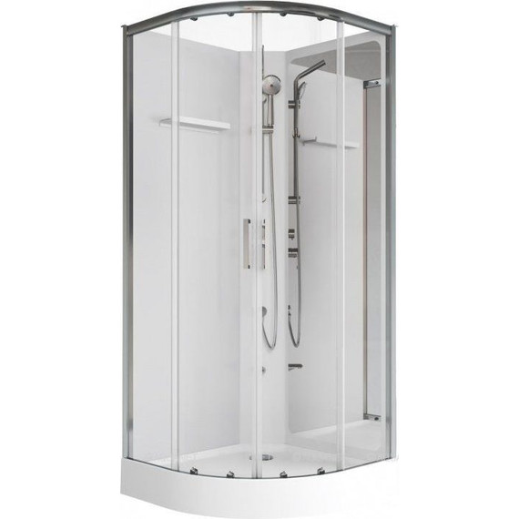 Душевое кабина Aquanet Passion R 2.0 90x90 см 263868, хром/прозрачное (безсиликоновая сборка) - фото 