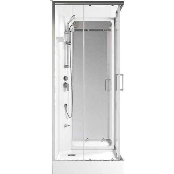 Душевое кабина Aquanet Passion S 2.0 90x90 см 263869, хром/прозрачное (безсиликоновая сборка) - фото 2