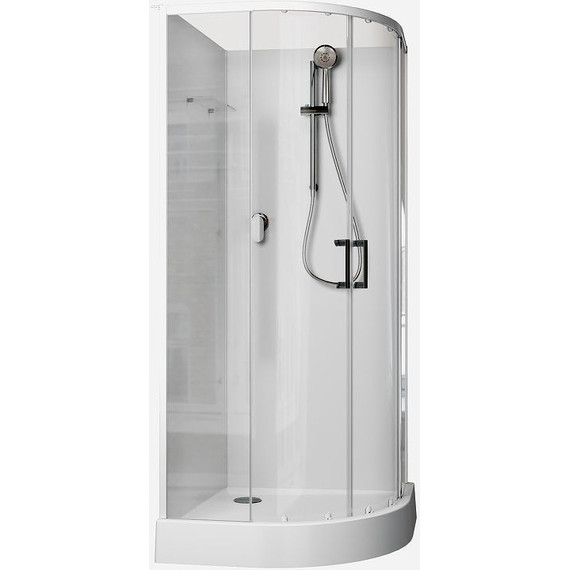 Душевое кабина Aquanet Passion EVO R 90x90 см 267252, белый/прозрачное (безсиликоновая сборка) - фото 2