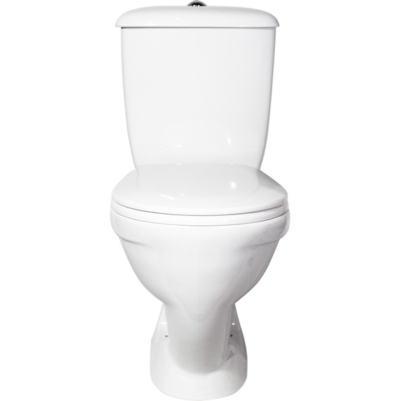 Унитаз-компакт Оскольская керамика Радуга тарельчатый Стандарт с полипропиленовой крышкой 41901130032 - фото 2