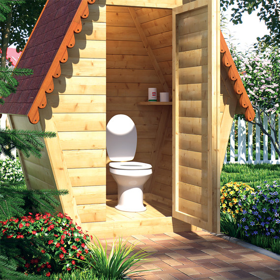 Унитаз приставной Оскольская керамика Дачный Стандарт с полипропиленовой крышкой 46901100002 - фото 5