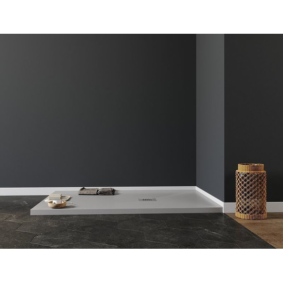 Каменный поддон Aquanet Pleasure 120x80 см 258876, серый - фото 5