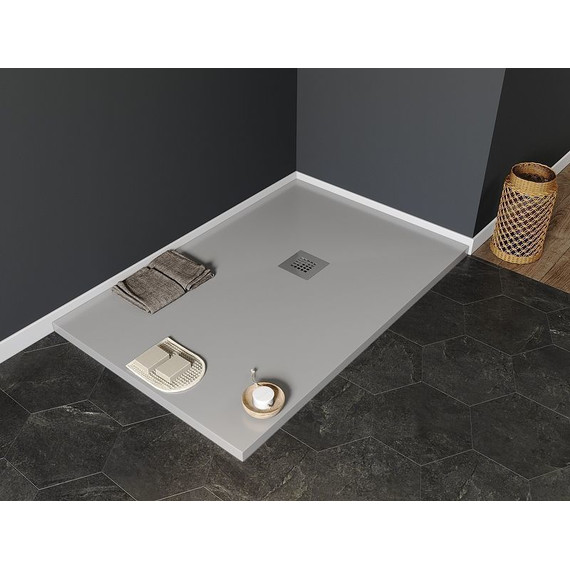 Каменный поддон Aquanet Pleasure 160x80 см 258880, серый - фото 6