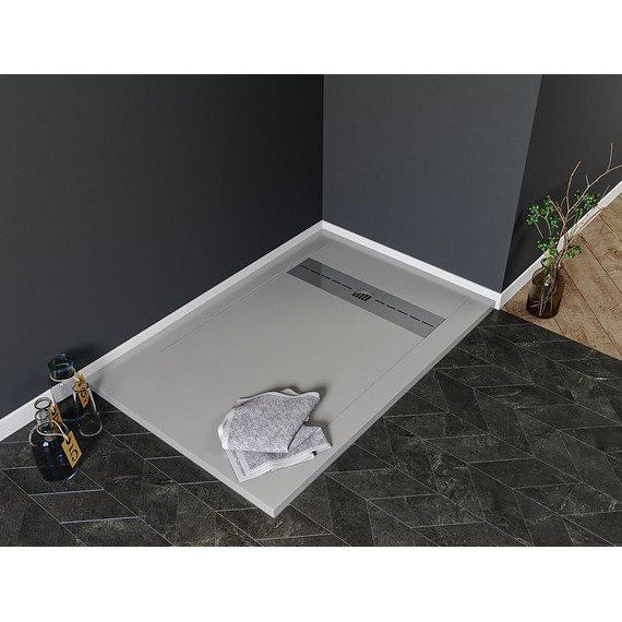 Каменный поддон Aquanet Delight 140x90 см 258885, серый - фото 6