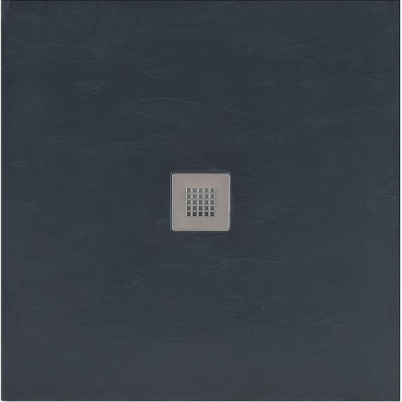 Каменный поддон Aquanet Pleasure 100x100 см 258889, чёрный - фото 