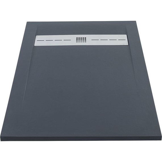 Каменный поддон Aquanet Delight 160x80 см 258900, чёрный - фото 3