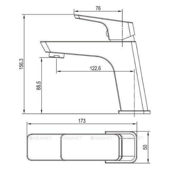Смеситель для раковины Aquanet Gotic AF440-10С 216772 - фото 2