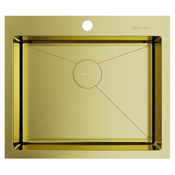 Мойка кухонная Omoikiri Akisame 59-LG (4973082) 1,2 мм, светлое золото, Цвет производителя: светлое золото - фото 