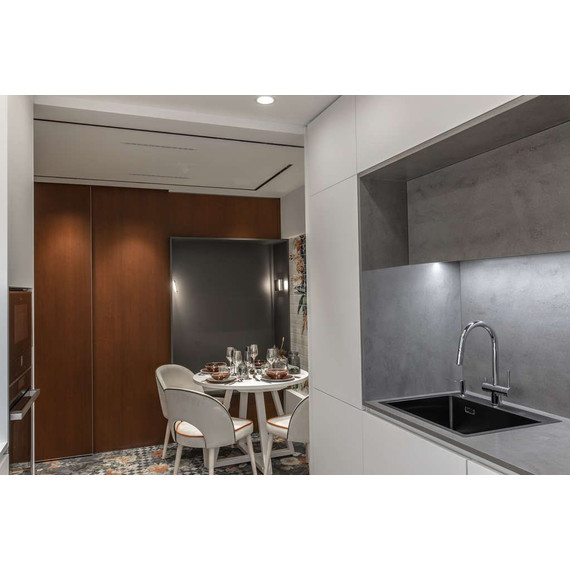 Мойка кухонная Omoikiri Akisame 59-GM (4973096) 1,2 мм, вороненая сталь, Цвет производителя: вороненая сталь - фото 2