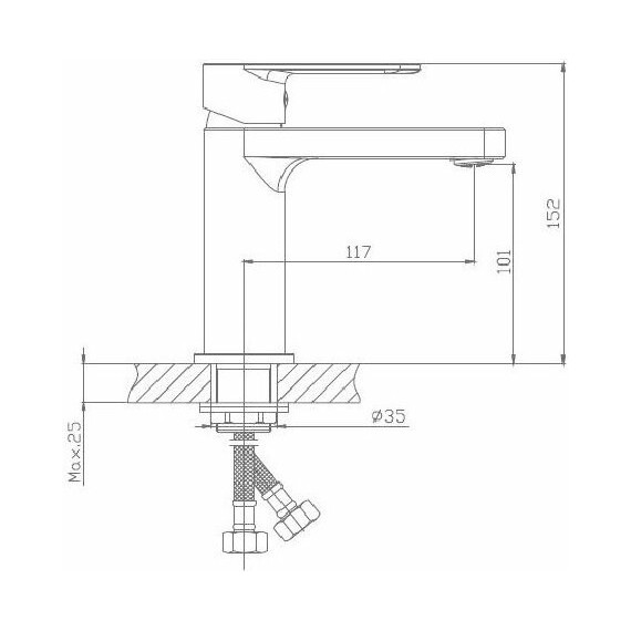 Смеситель для раковины Haiba HB10617 - фото 2