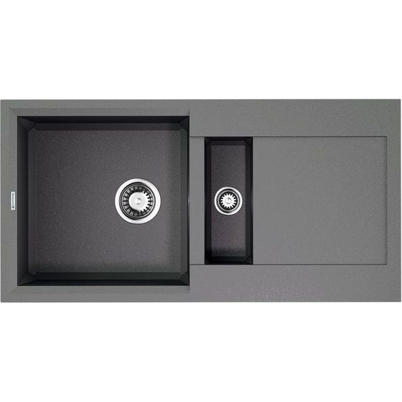Кухонная мойка Omoikiri Sakaime 86-2-GR 4993560, leningrad grey, Цвет производителя: Leningrad Grey - фото 