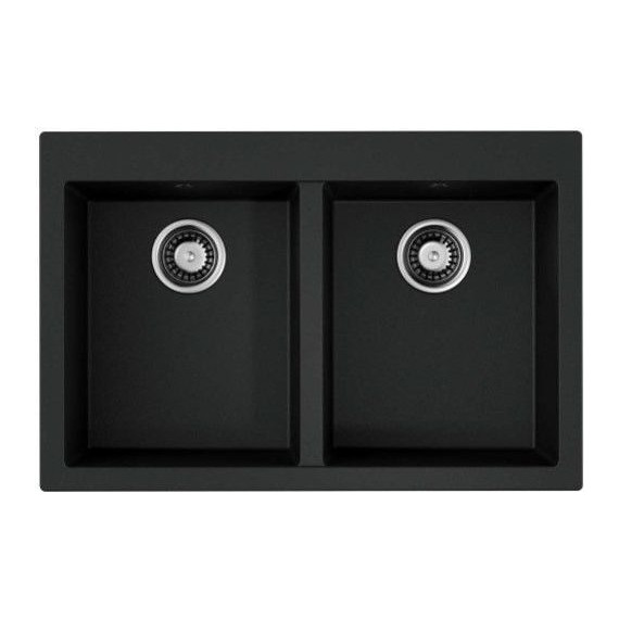 Кухонная мойка Omoikiri Bosen 80-2-BL 4993836, чёрный, Цвет производителя: чёрный - фото 