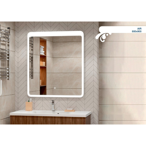 Зеркало Mirsant Air 80 см - фото 2