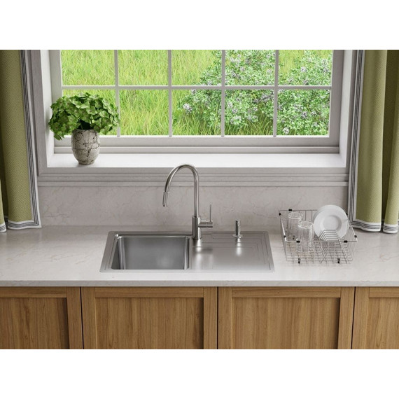 Мойка кухонная Omoikiri Mizu 78-IN (4973730) 0,9 мм, Цвет производителя: нержавеющая сталь - фото 4