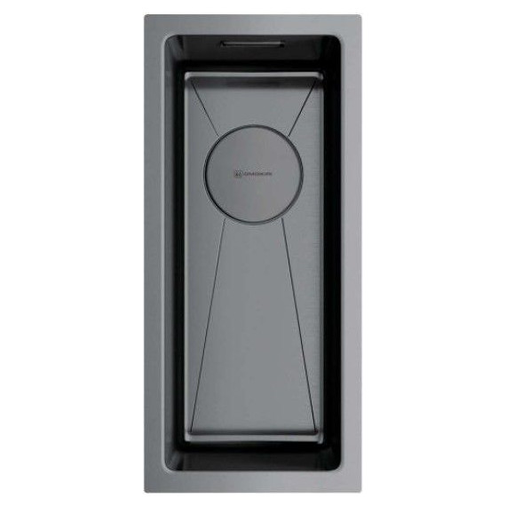 Мойка кухонная Omoikiri Taki 20-U/IF-GM (4973105) 1,2 мм, вороненая сталь, Цвет производителя: вороненая сталь - фото 