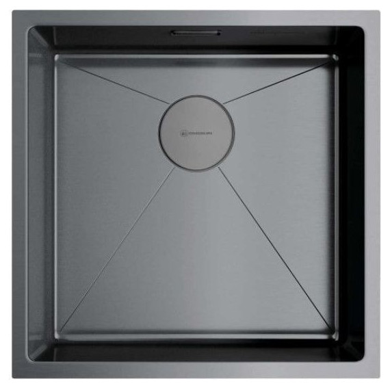 Мойка кухонная Omoikiri Taki 44-U/IF-GM (4973521) 1,2 мм, вороненая сталь, Цвет производителя: вороненая сталь - фото 