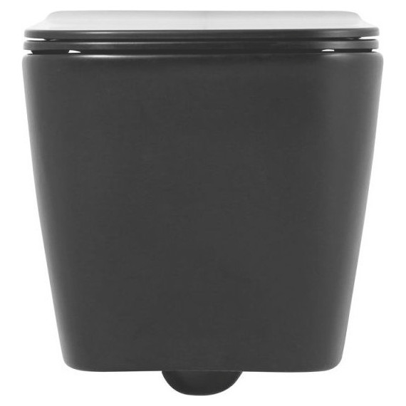 Унитаз подвесной безободковый BelBagno Ardente-C BB3202CHR-MB, чёрный матовый, Цвет производителя: чёрный матовый - фото 5