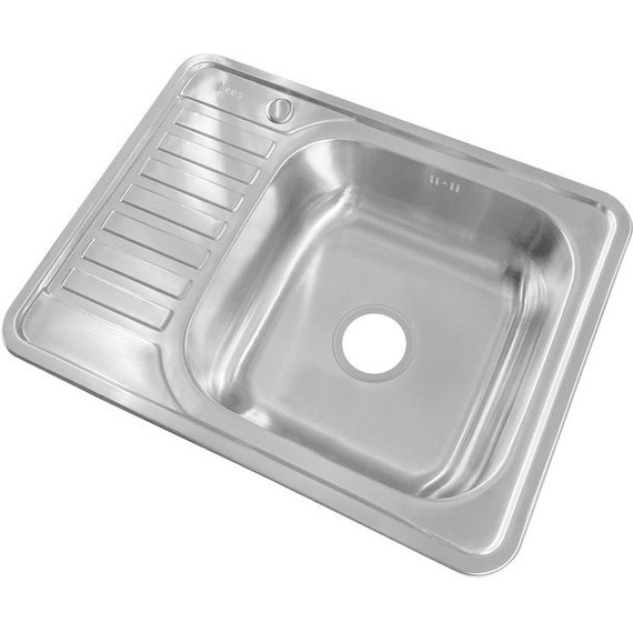 Кухонная мойка Iddis Basic BAS65SRi77 0,6 мм, сатин L - фото 2