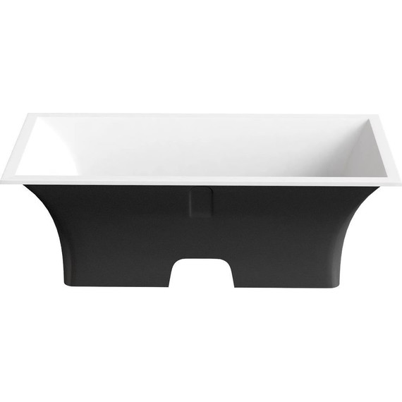 Ванна каменная Bas Мадрид 170x80 см, чёрный - фото 2