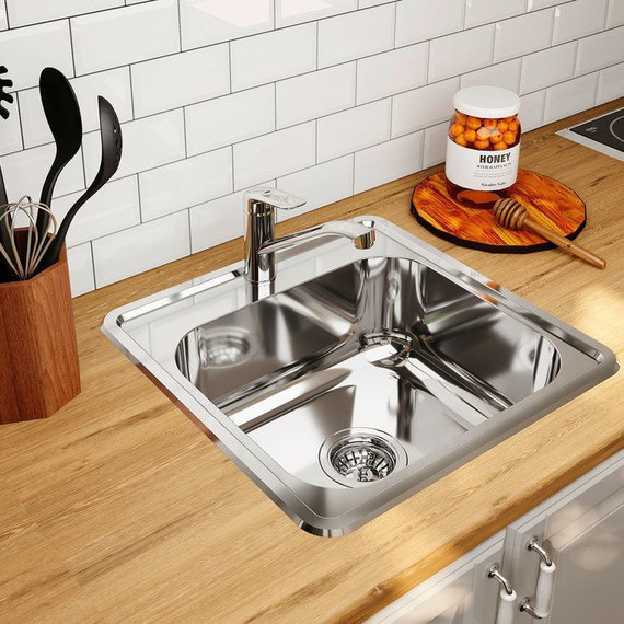 Кухонная мойка Iddis Strit STR48P0i77 0,8 мм, сталь - фото 2