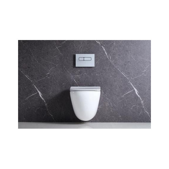 Унитаз подвесной безободковый BelBagno Amanda BB051CHR - фото 3