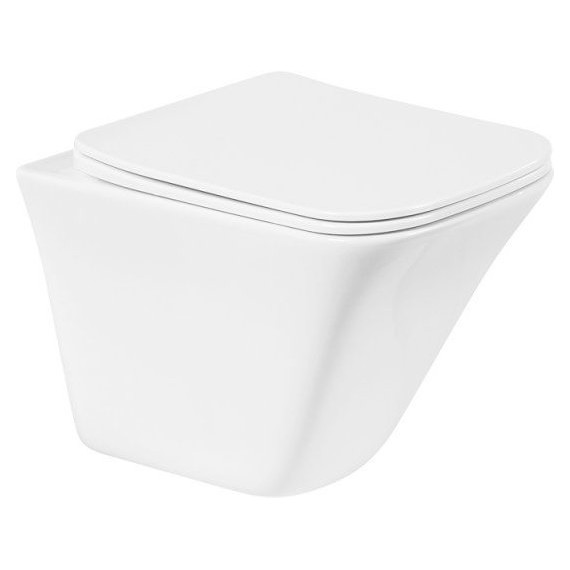 Унитаз подвесной безободковый BelBagno Marmi BB052CHR - фото 6