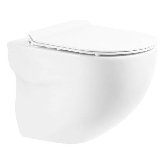 Унитаз подвесной безободковый BelBagno Onda BB066CHR - фото 3