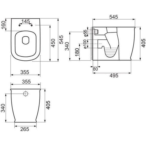 Унитаз приставной BelBagno Prado BB10150CB - фото 6