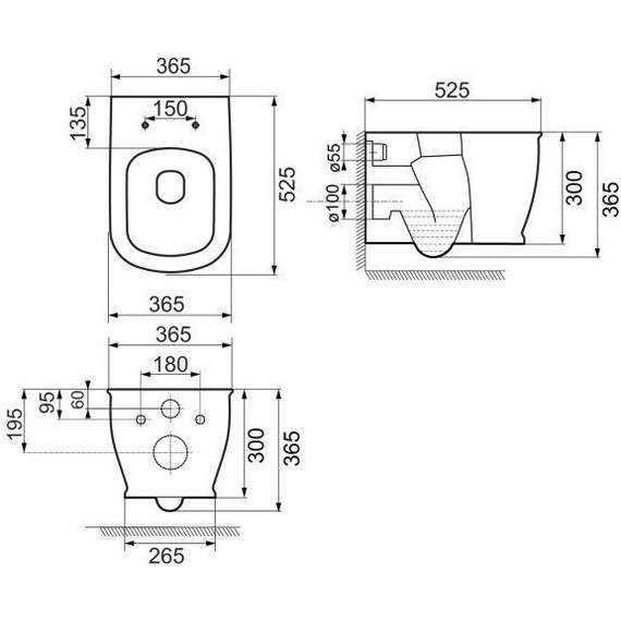 Унитаз подвесной безободковый BelBagno Prado BB10150CH - фото 7