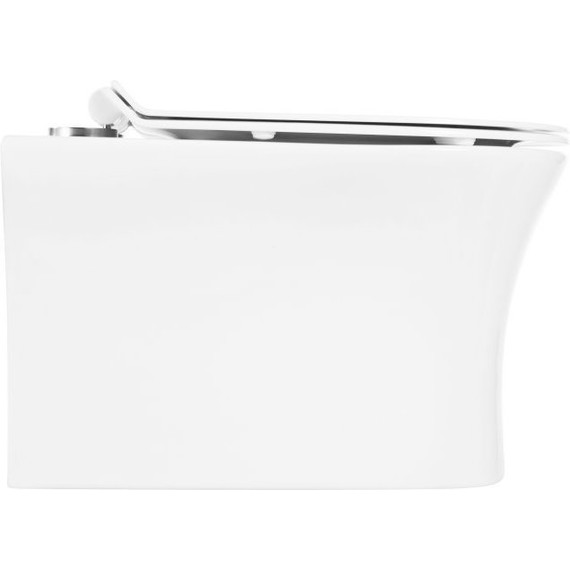 Унитаз подвесной безободковый BelBagno Ancona BB1224CHR-SM - фото 4