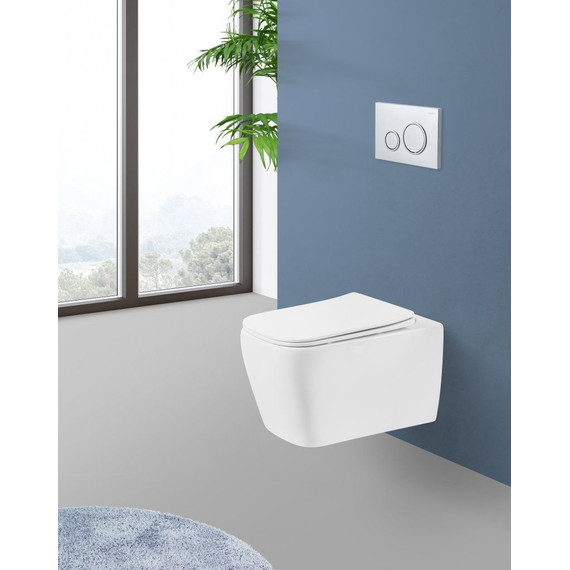 Унитаз подвесной безободковый BelBagno Veneto BB132CHR - фото 10