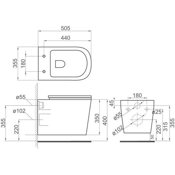 Унитаз подвесной безободковый BelBagno Veneto BB132CHR - фото 11