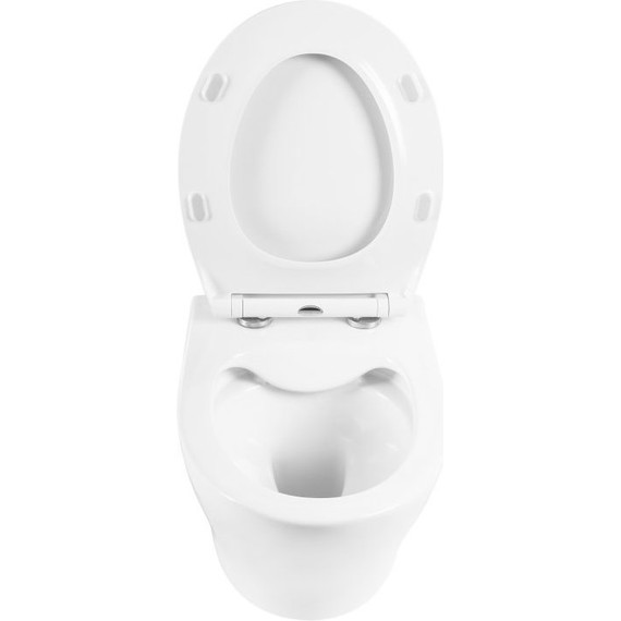 Унитаз подвесной безободковый BelBagno Acqua BB340CHR - фото 5