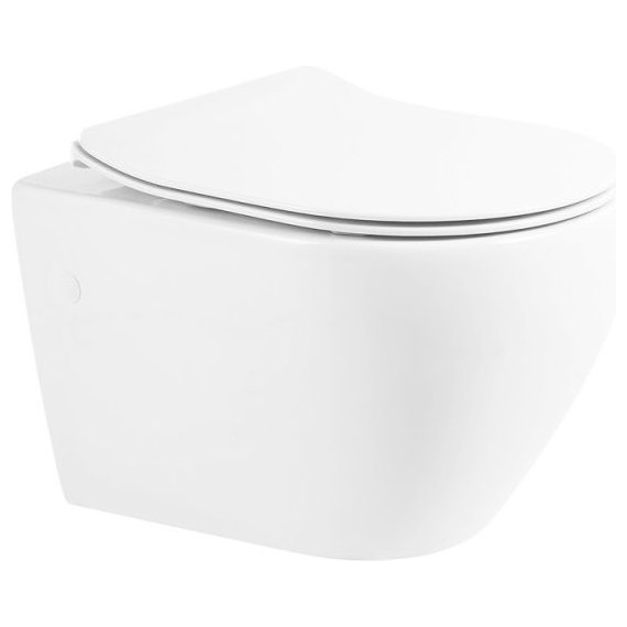 Унитаз подвесной безободковый BelBagno Sfera-R BB513CH - фото 