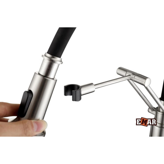 Смеситель для кухни Emar ЕСВ 7012, сатин - фото 18