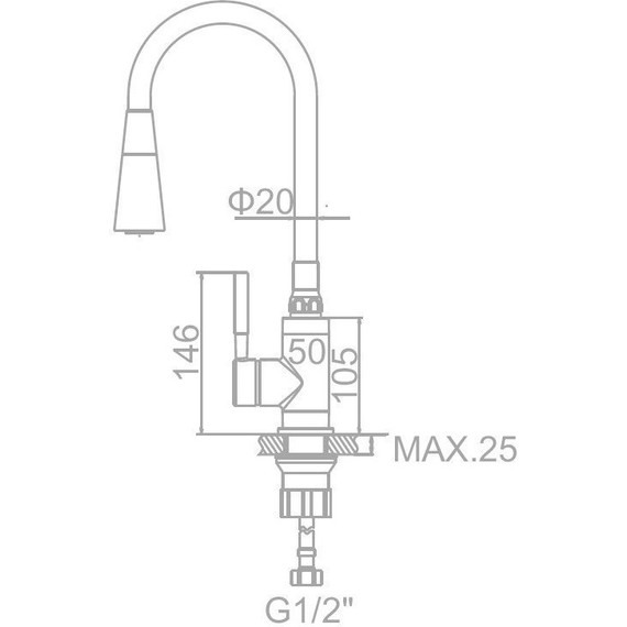 Смеситель для кухни Ledeme L74199-2, черный/сатин - фото 6