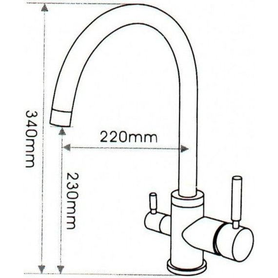 Смеситель для кухни Emar ECB-3007 PVD, Dark - фото 2