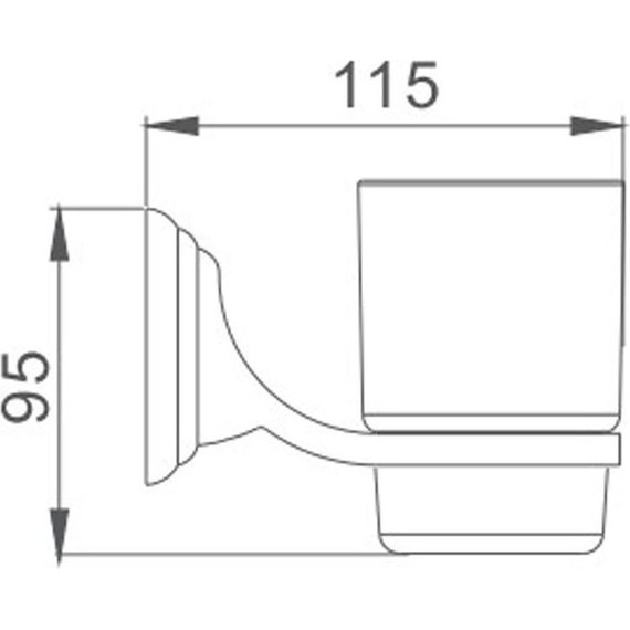 Стакан для зубных щеток Haiba HB1506 - фото 2