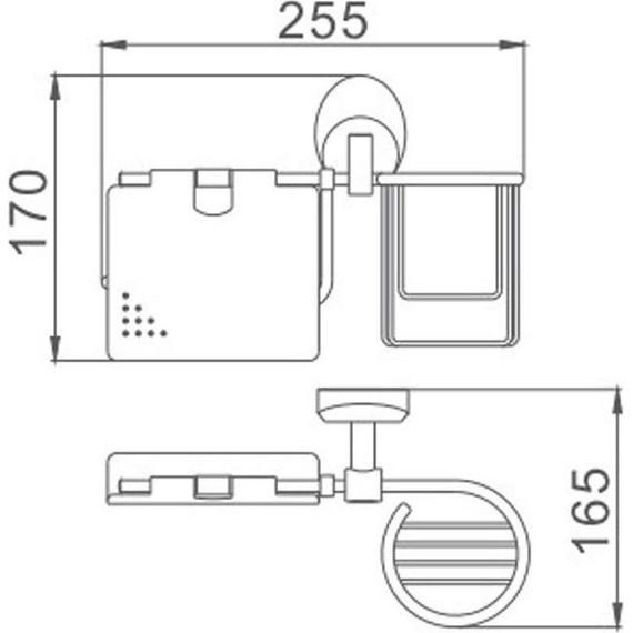 Держатель для туалетной бумаги и дезодоранта Haiba HB1603-1 - фото 2