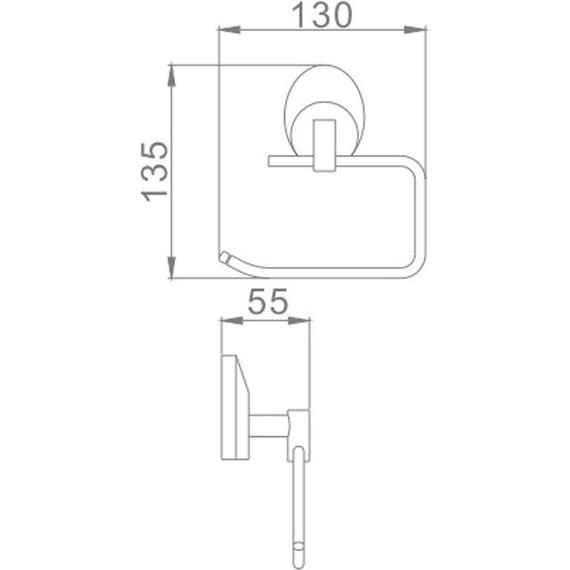Держатель для туалетной бумаги Haiba HB1603-3 - фото 2