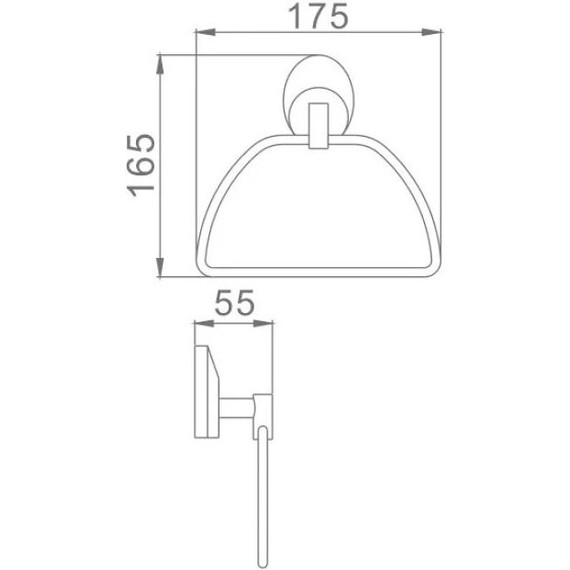 Кольцо для полотенец Haiba HB1604-2 - фото 2