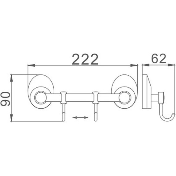 Двойной крючок Haiba HB1615-2 - фото 2