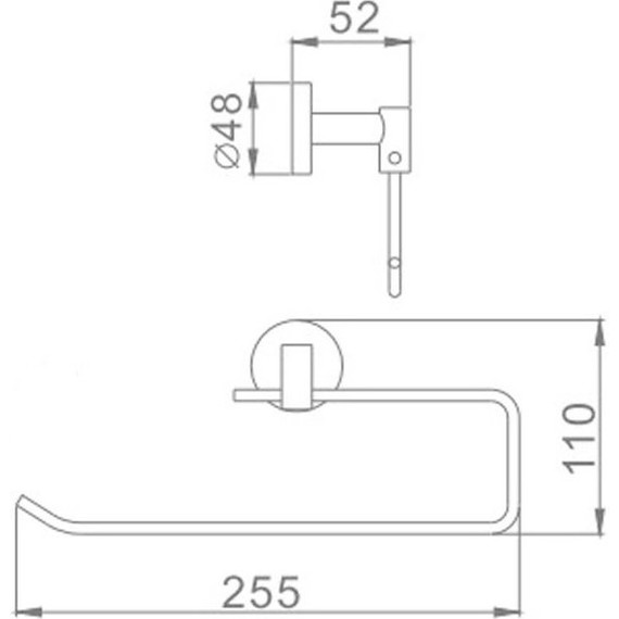 Полотенцедержатель Haiba HB1703-2 - фото 2