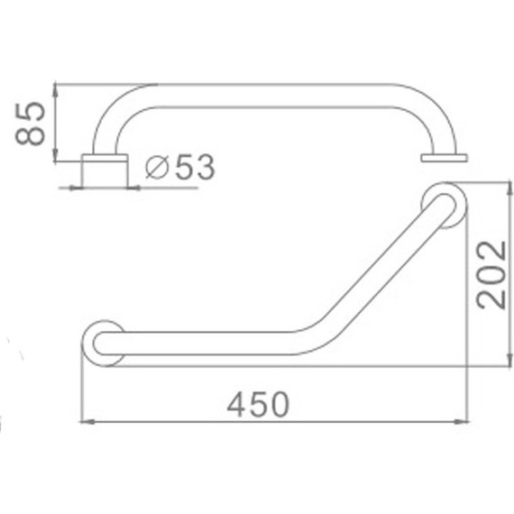 Поручень для ванны Haiba HB1717 - фото 2