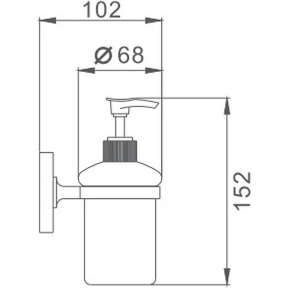 Дозатор для жидкого мыла Haiba HB1927 - фото 2