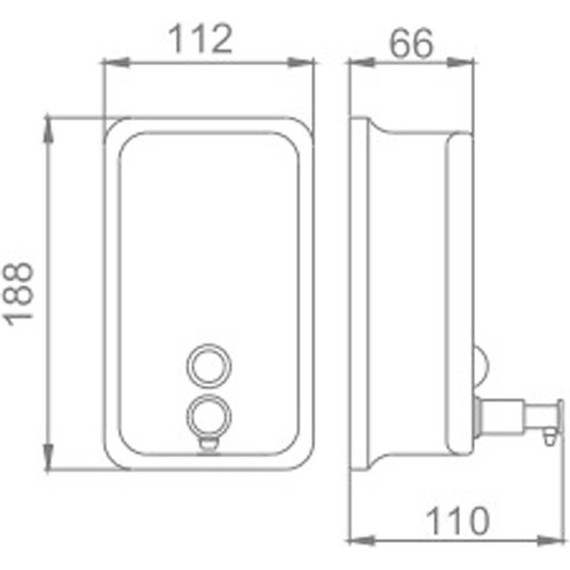 Дозатор для жидкого мыла Haiba HB402 - фото 2