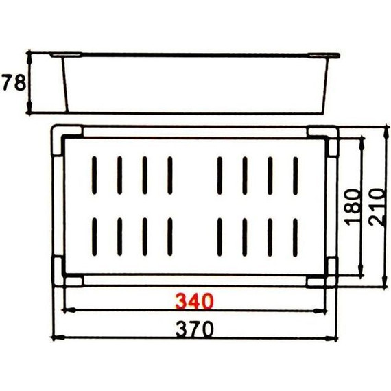 Коландер для кухонной мойки Gerhans K30334B, графит - фото 4