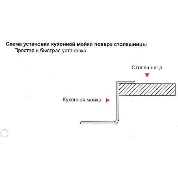 Кухонная мойка Gerhans K35848-R 1 мм, нержавеющая сталь, Цвет производителя: нержавеющая сталь - фото 2
