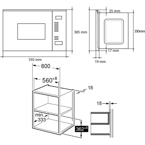 Встраиваемая микроволновая печь Maunfeld MBMO.20.8GB - фото 15